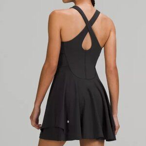 Lululemon Black Athletic Court Crush Short-Lined Tennis Dress Size 2